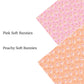 Pink Soft Bunnies Faux Leather Sheets