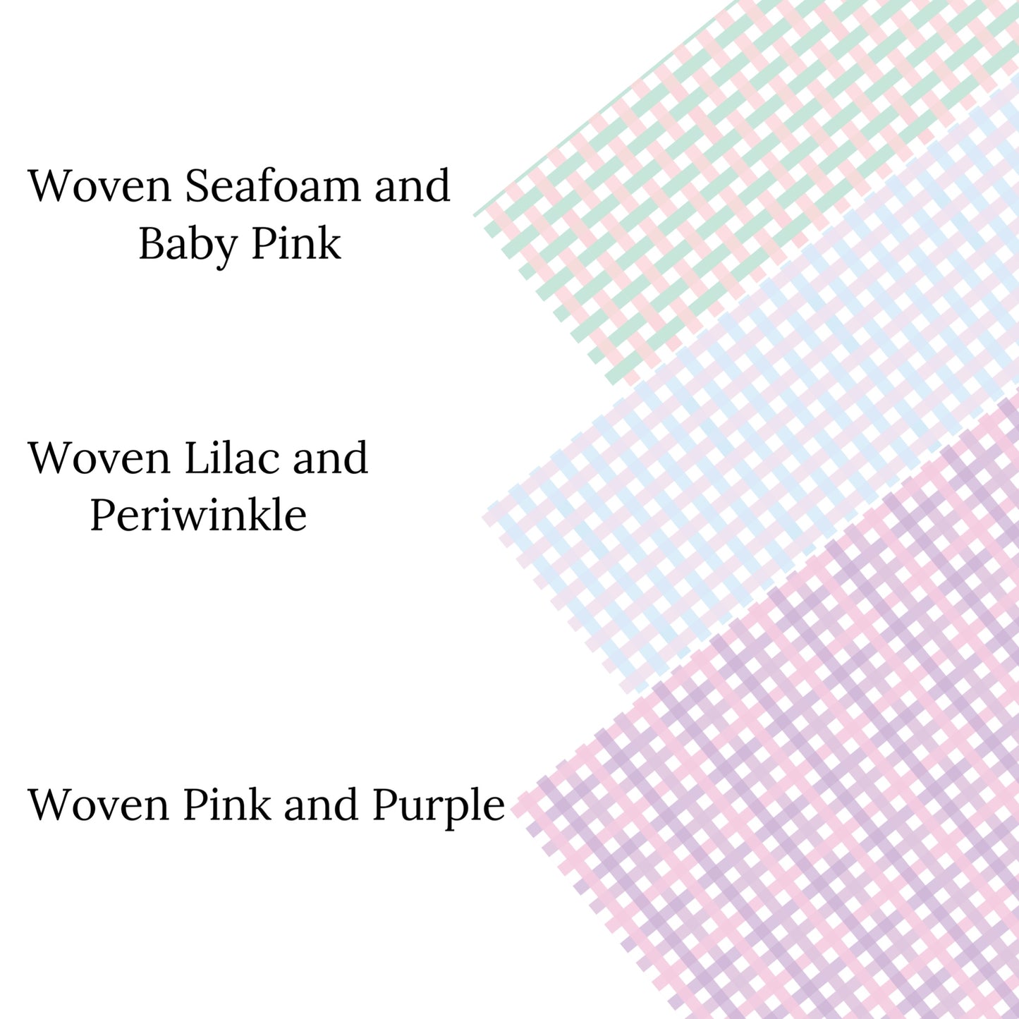 Woven Pink and Purple Faux Leather Sheets