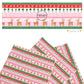 These Christmas themed pattern faux leather sheets contain the following design elements: rows of reindeer, candy canes, and Christmas trees on pink. Our CPSIA compliant faux leather sheets or rolls can be used for all types of crafting projects.