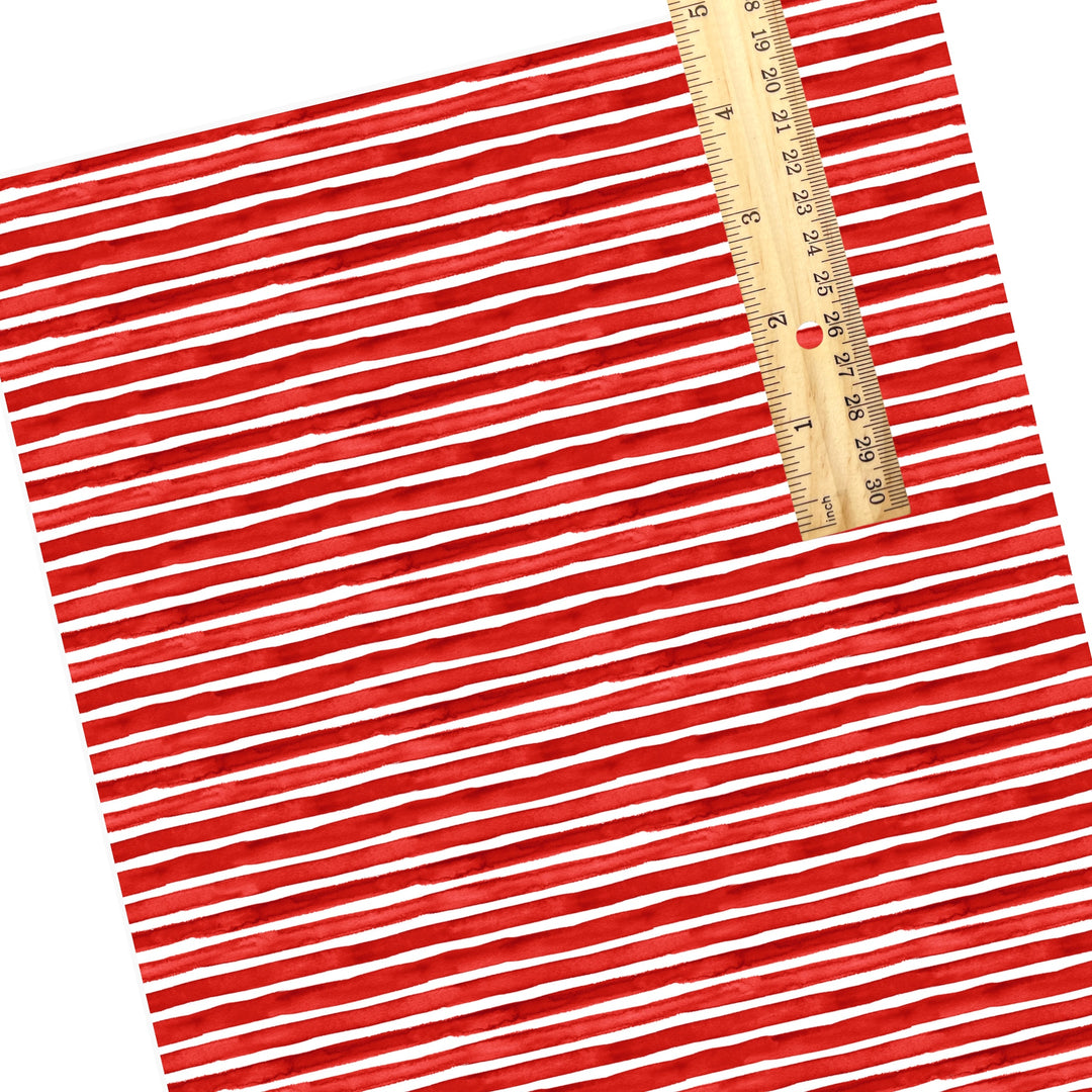 These patriotic faux leather sheets contain the following design elements: red stripes. Our CPSIA compliant faux leather sheets or rolls can be used for all types of crafting projects.