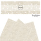 Distressed cream with white dots faux leather sheets