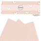 Hearts on pink faux leather sheets