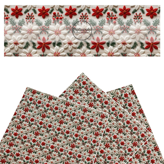 white multi red green floral