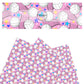 volleyballs, hearts, stars, and nets on pink faux leather sheets