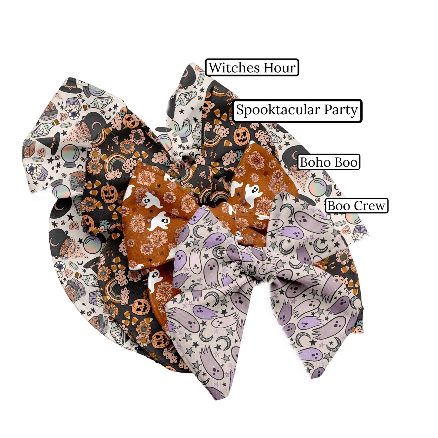 Spooktacular Party Hair Bow Strips
