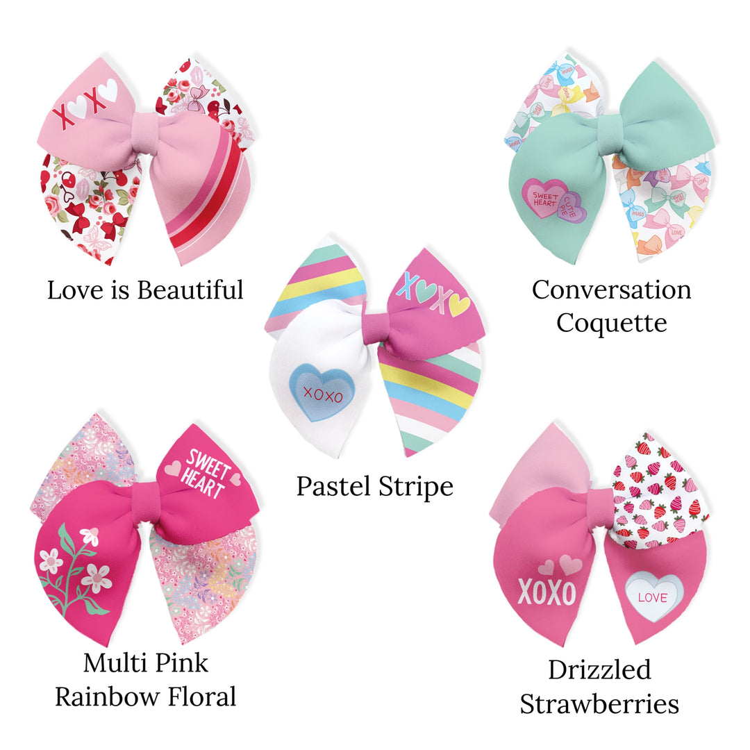 XOXO Convo Hearts Sailor Neoprene DIY Hair Bows