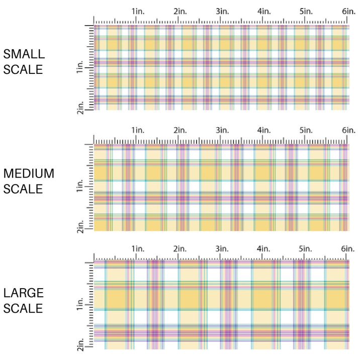 This spring fabric by the yard features yellow spring tartan pattern. This fun pattern fabric can be used for all your sewing and crafting needs!