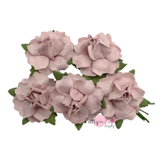 1" PREMIUM Pale Lilac Paper Flowers - Pretty in Pink Supply