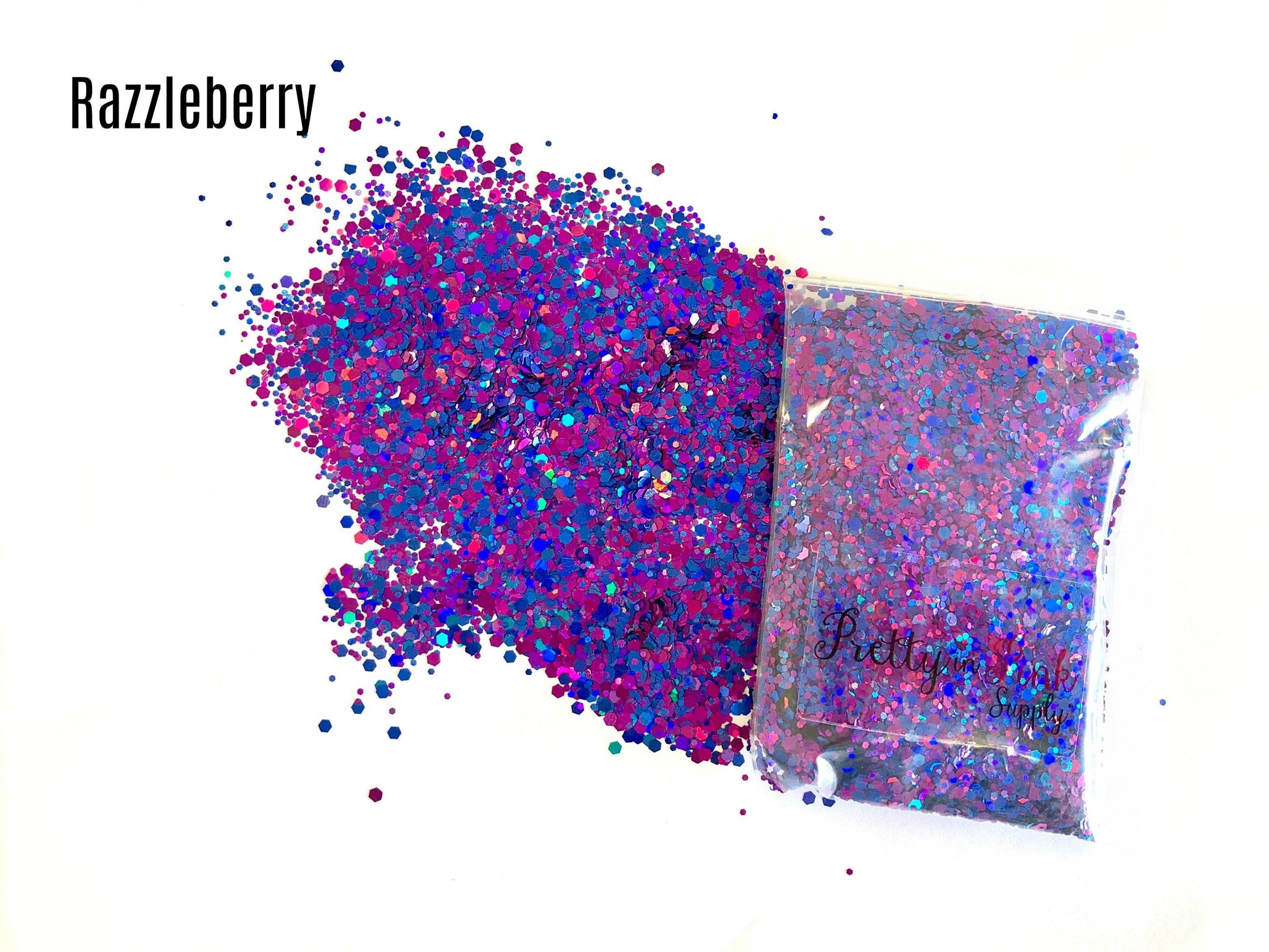 Razzleberry Confetti Loose Glitter - Pretty in Pink Supply
