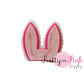 NEW GLITTER Bunny Ears Felt Cut Out Applique - Pretty in Pink Supply