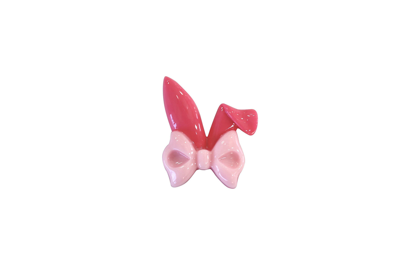 Bunny Ears and Bows Flat back Resin Embellishment - Pretty in Pink Supply