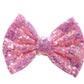 5" IRIDESCENT X-Large Sequin Bow - Pretty in Pink Supply