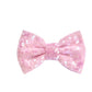4" IRIDESCENT Large Sequin Bow - Pretty in Pink Supply
