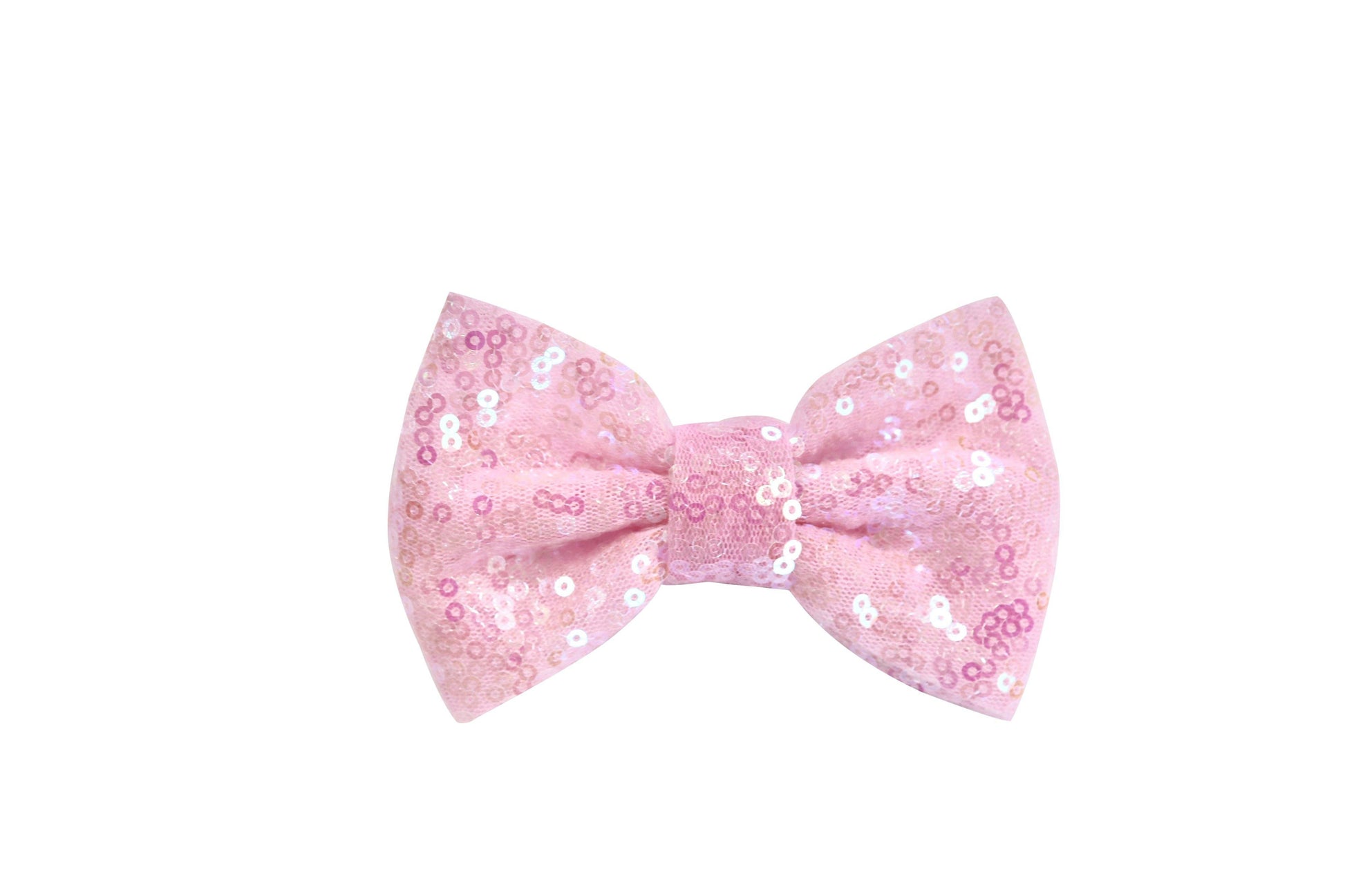 4" IRIDESCENT Large Sequin Bow - Pretty in Pink Supply