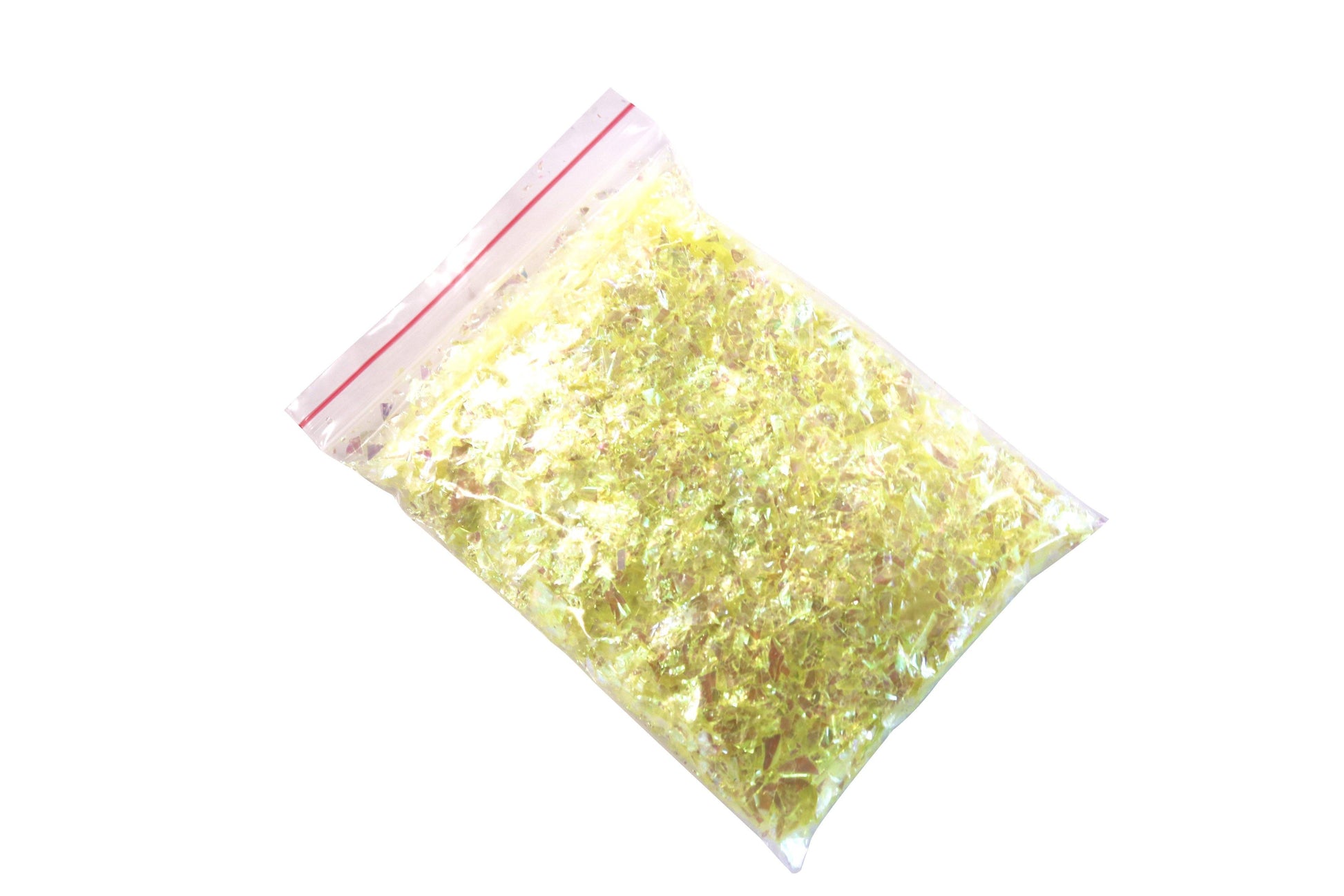 Yellow Iridescent Flake Loose Glitter - Pretty in Pink Supply