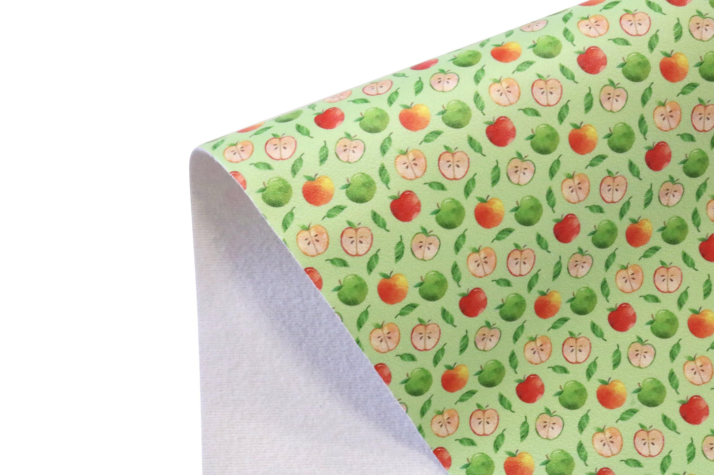 Apple Crisp Faux Leather Fabric Sheet - Pretty in Pink Supply