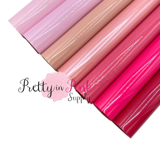 PINKS Glossy Fabric Sheets - Pretty in Pink Supply