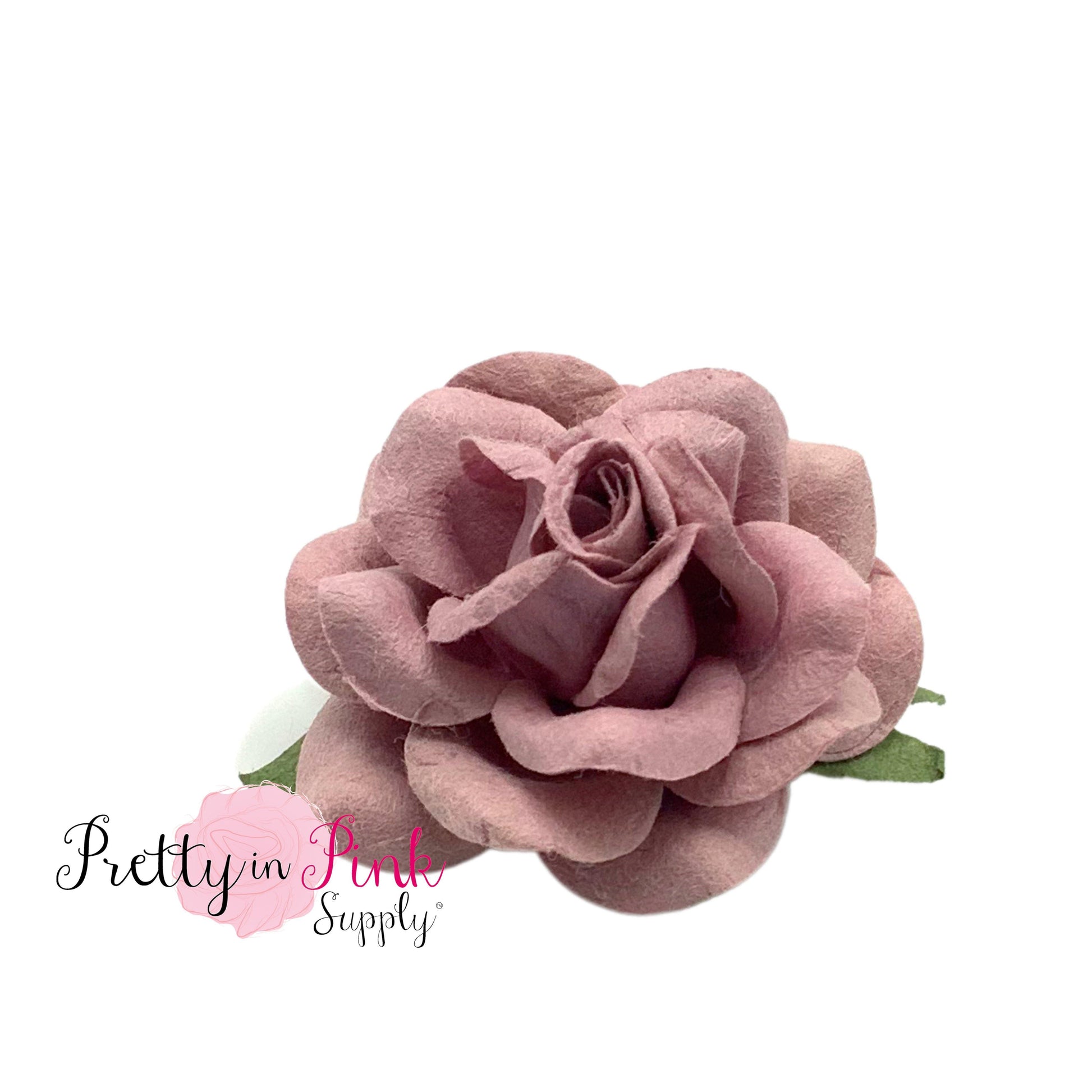 1.5" PREMIUM Pink Rose Paper Rose - Pretty in Pink Supply