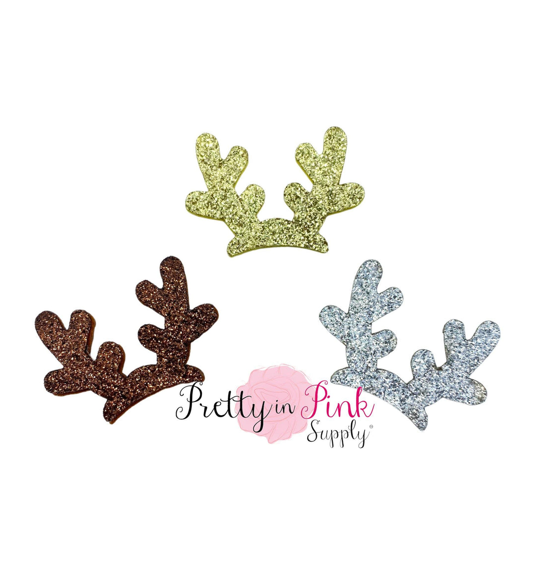 MINI Reindeer Antlers 1.5" - Pretty in Pink Supply