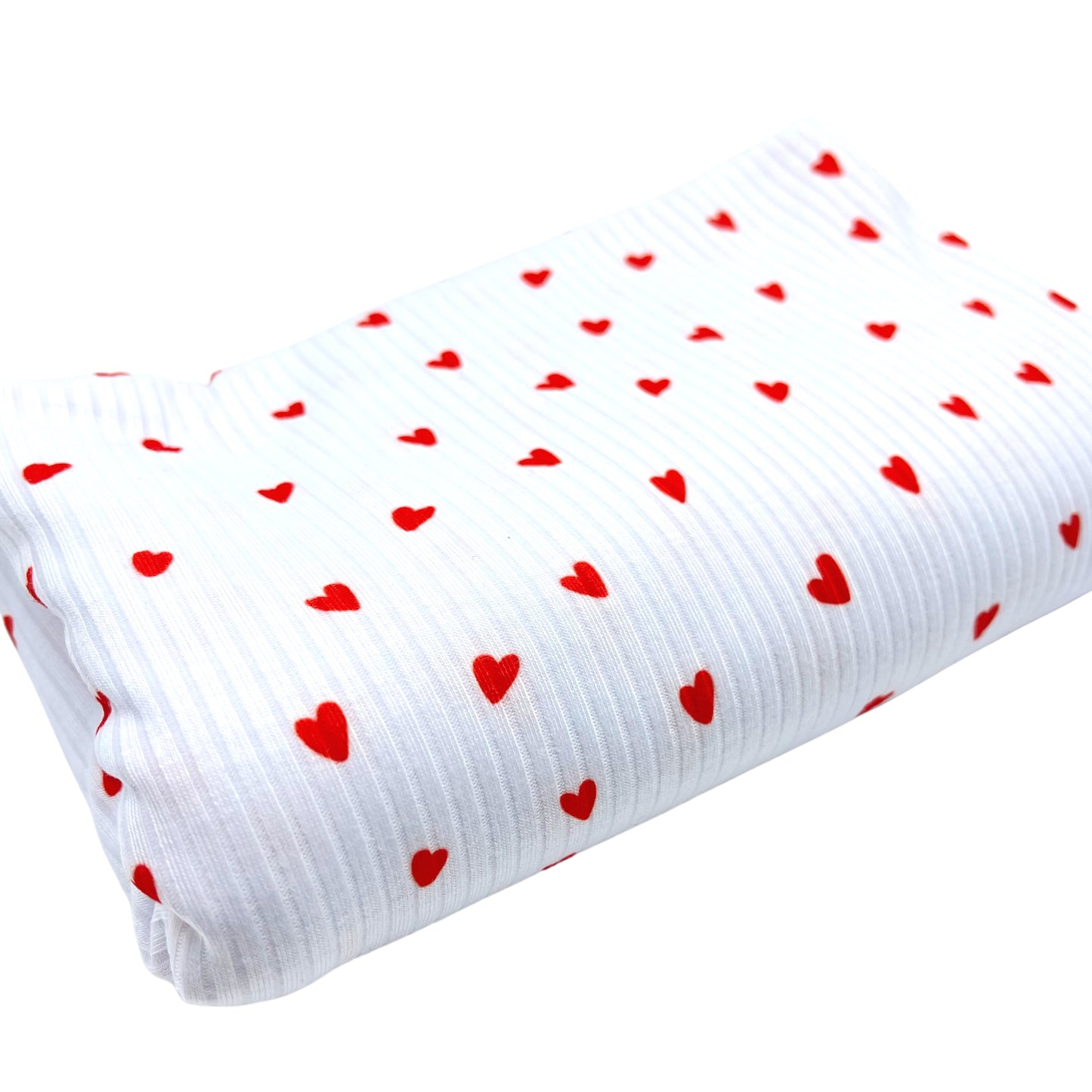 Valentine | Large Print Ribbed Knit Fabric