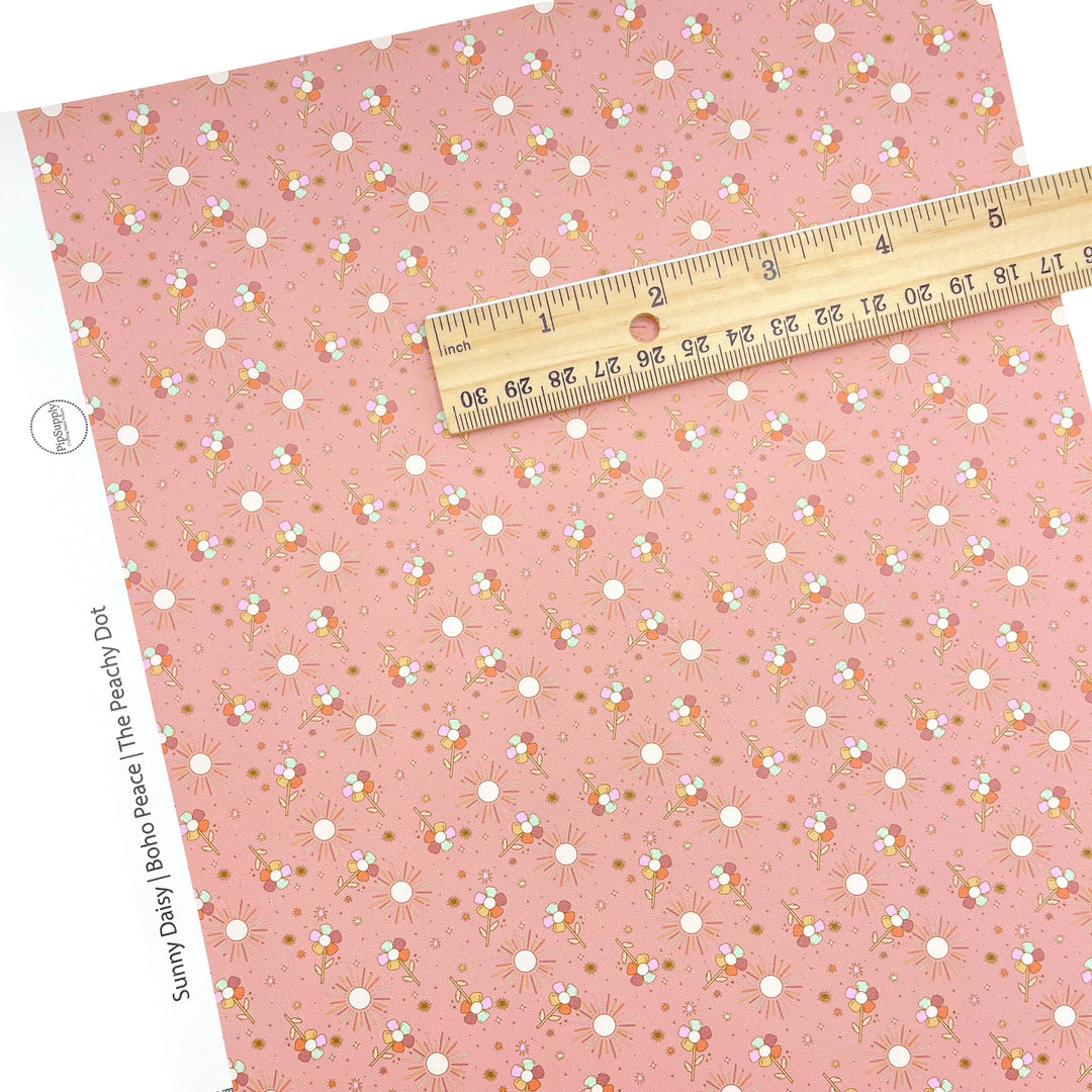 Boho Peace | The Peachy Dot | Faux Leather Sheets