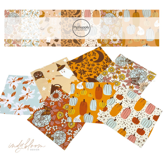 Floral Fields And Pumpkins | Indy Bloom | Liverpool Bullet Fabric