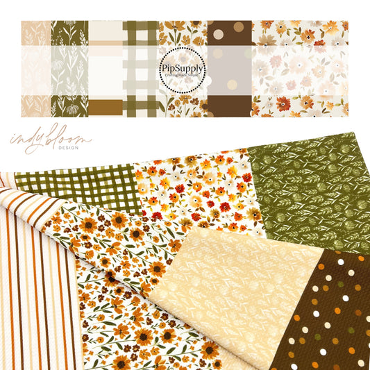 Fall Floral Strip Collection | Indy Bloom | Fabric Strips