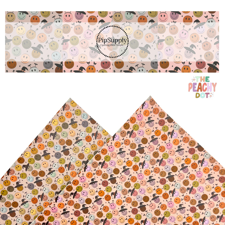 Halloween Smileys | The Peachy Dot | Faux Leather