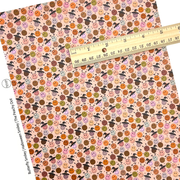 Halloween Smileys | The Peachy Dot | Faux Leather