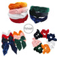 Solid Velvet Classic | Bow Strips, Knotted Headbands, and Scrunchies