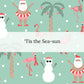 Surfin Santa | Hey Cute Design | Bow Strips