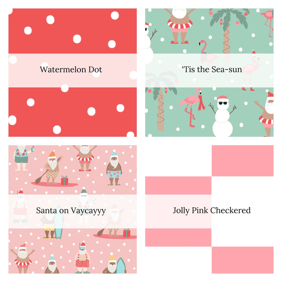 Surfin Santa Individual Strip Collection | Hey Cute Design | Liverpool Bullet Fabric