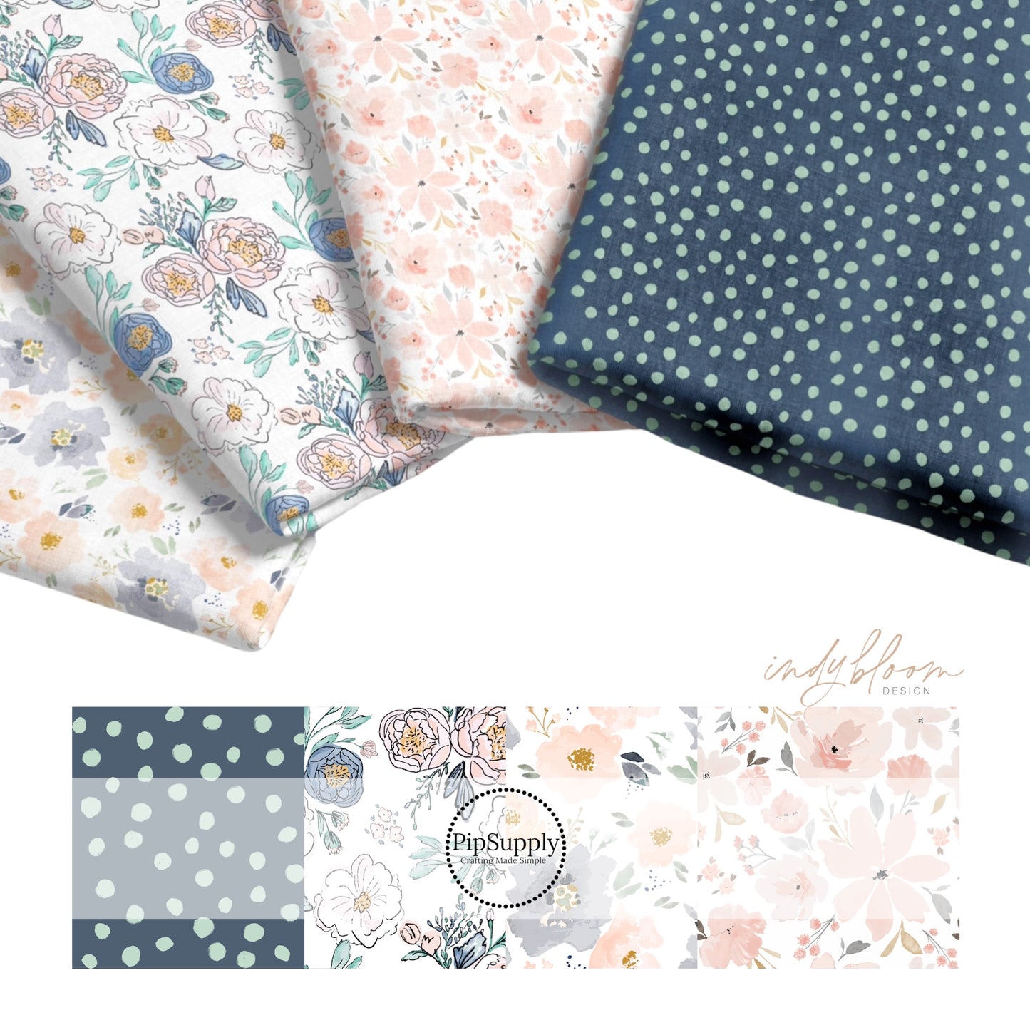 Sweet Navy Floral | Indy Bloom | Fabric