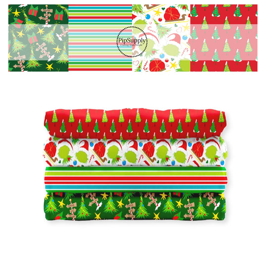Christmas high quality fabric adaptable for all your crafting needs. Make cute baby headwraps, fun girl hairbows, knotted headbands for adults or kids, clothing, and more!