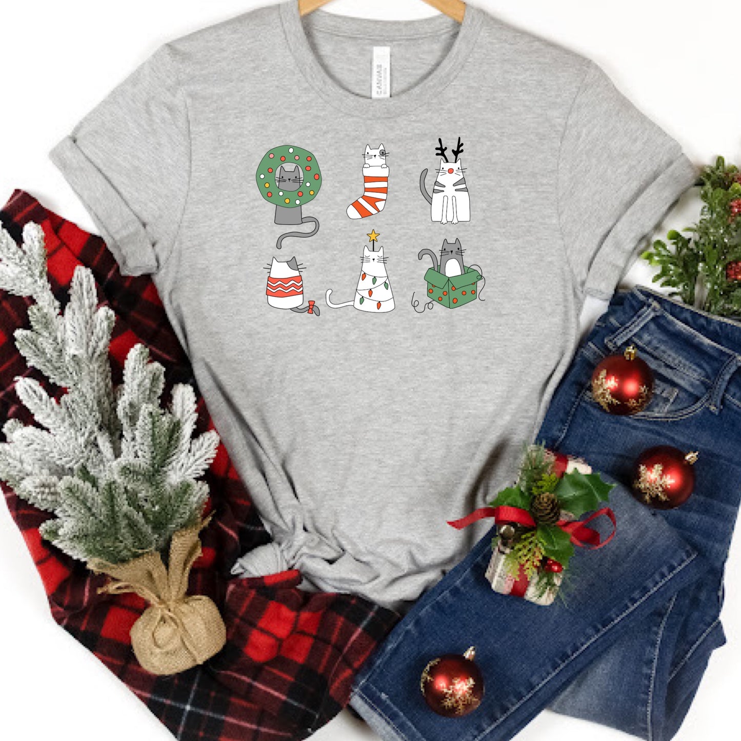 Sublimation or DTF Transfers | Hey Cute Design | Christmas Kitties