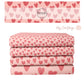 Valentine Fabric | Rosy Pink Coral Leopard Hearts | Hearts and Dinos