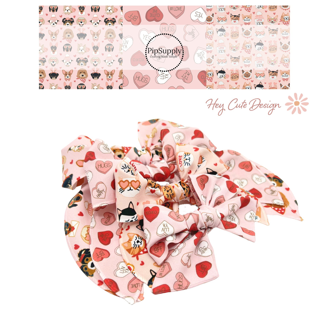 Valentine's Friends | Hey Cute Design | Bow Strips