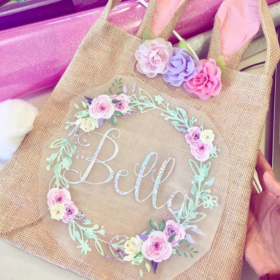 Bunny Ears Burlap Bags - Pretty in Pink Supply