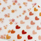 Boho Hearts And Daisies | Seamless Gal | Fabric