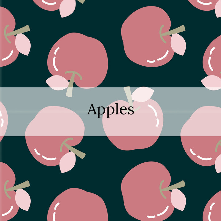 Apples And Daisies | Muse Blooms Designs | Fabric By The Yard