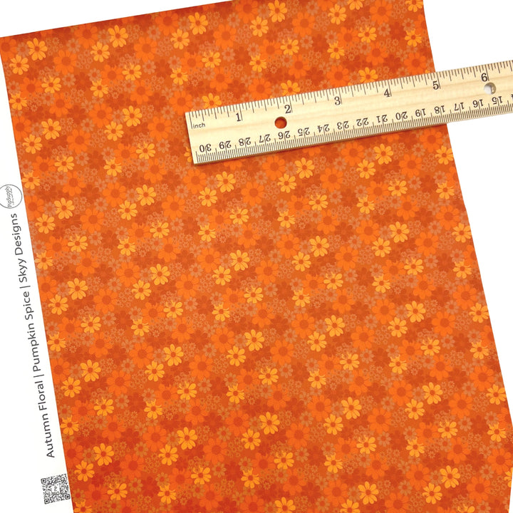 Pumpkin Spice | SKYY Designs Co | Faux Leather Sheets