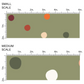 Green image guide with neutral colored polka dots 