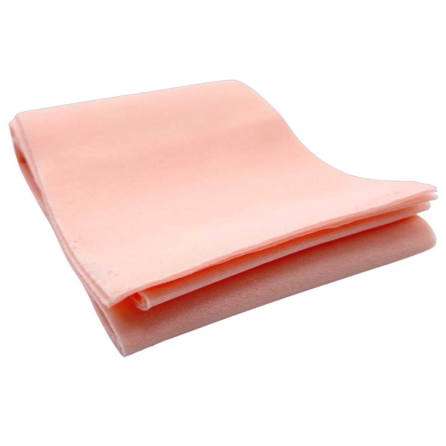 Folded neoprene fabric strip in ballerina baby pink.