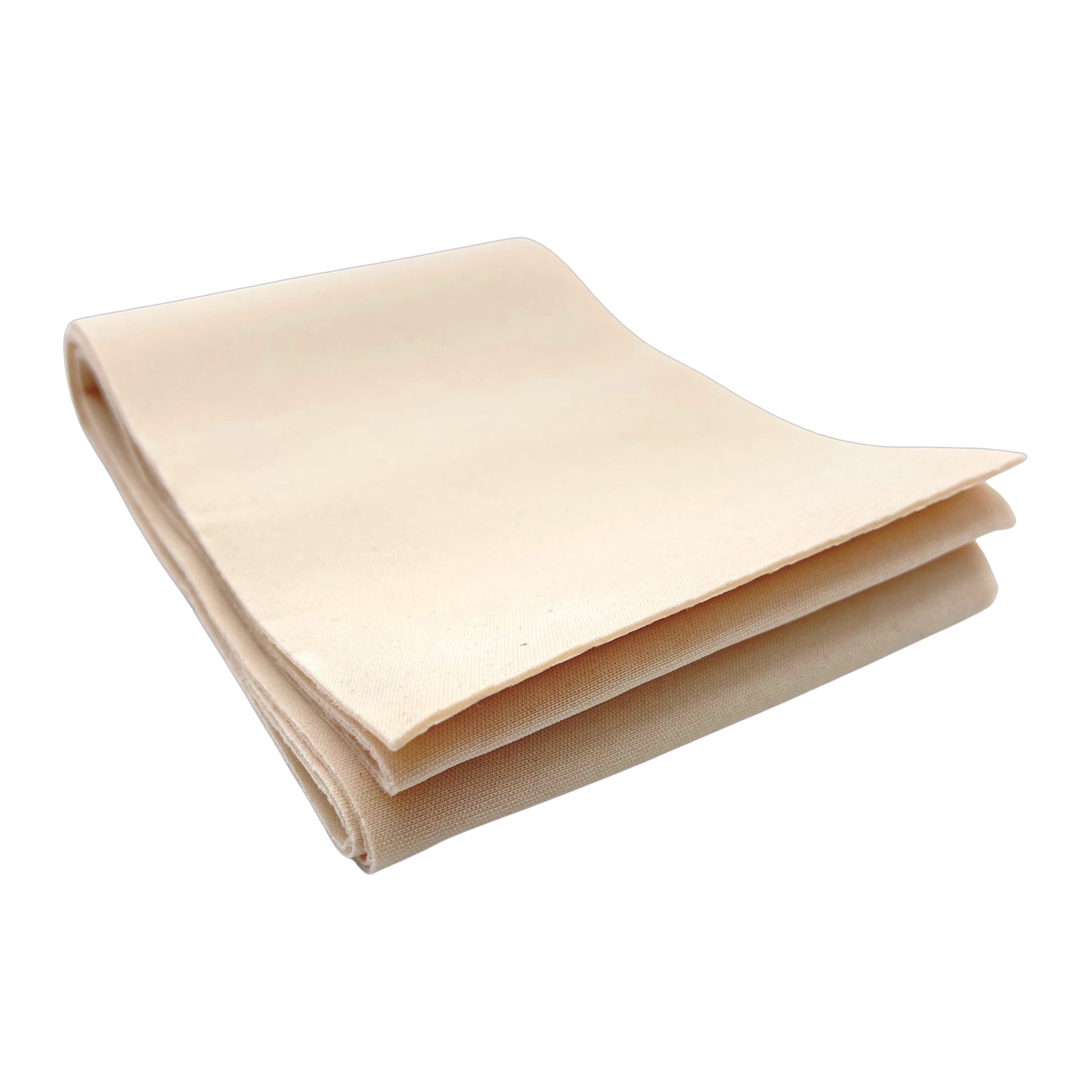 Folded neoprene fabric strip in the color ivory beige mocha.