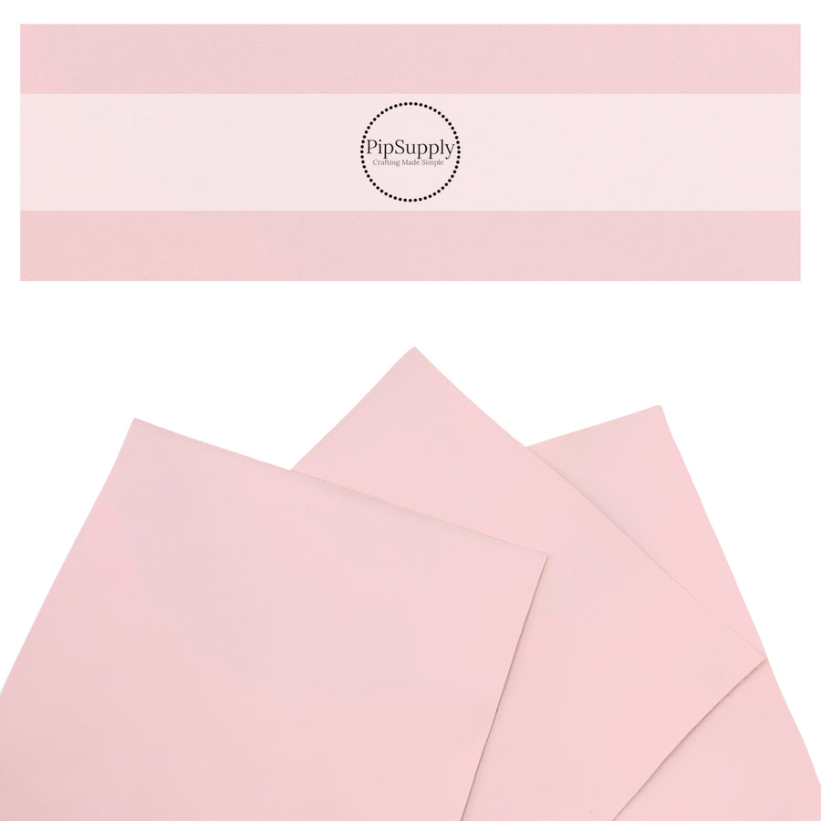Pale pink solid Valentine faux leather sheet.