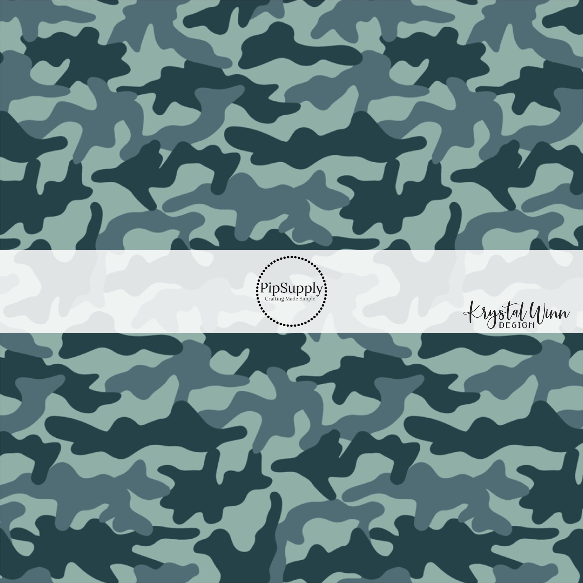 Light blue and dark blue fabric by the yard - blue camo - Camouflage Fabric 