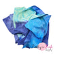 Blue Green Tie Dye | Jersey Stretch Fabric - Pretty in Pink Supply