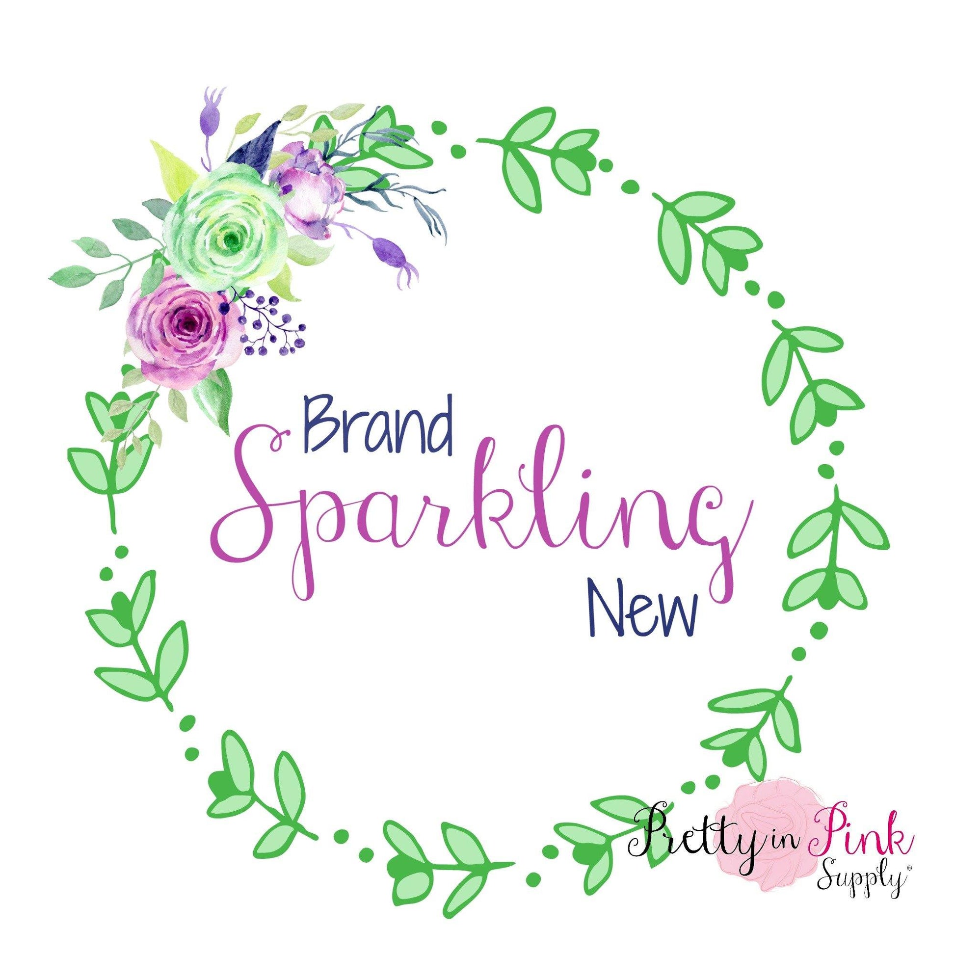 "Brand Sparkling New" WREATH Iron On - Pretty in Pink Supply