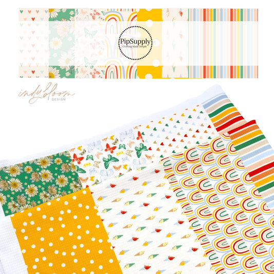 Bright Summer Sunshine Strip Collection | Indy Bloom | Liverpool Bullet Fabric