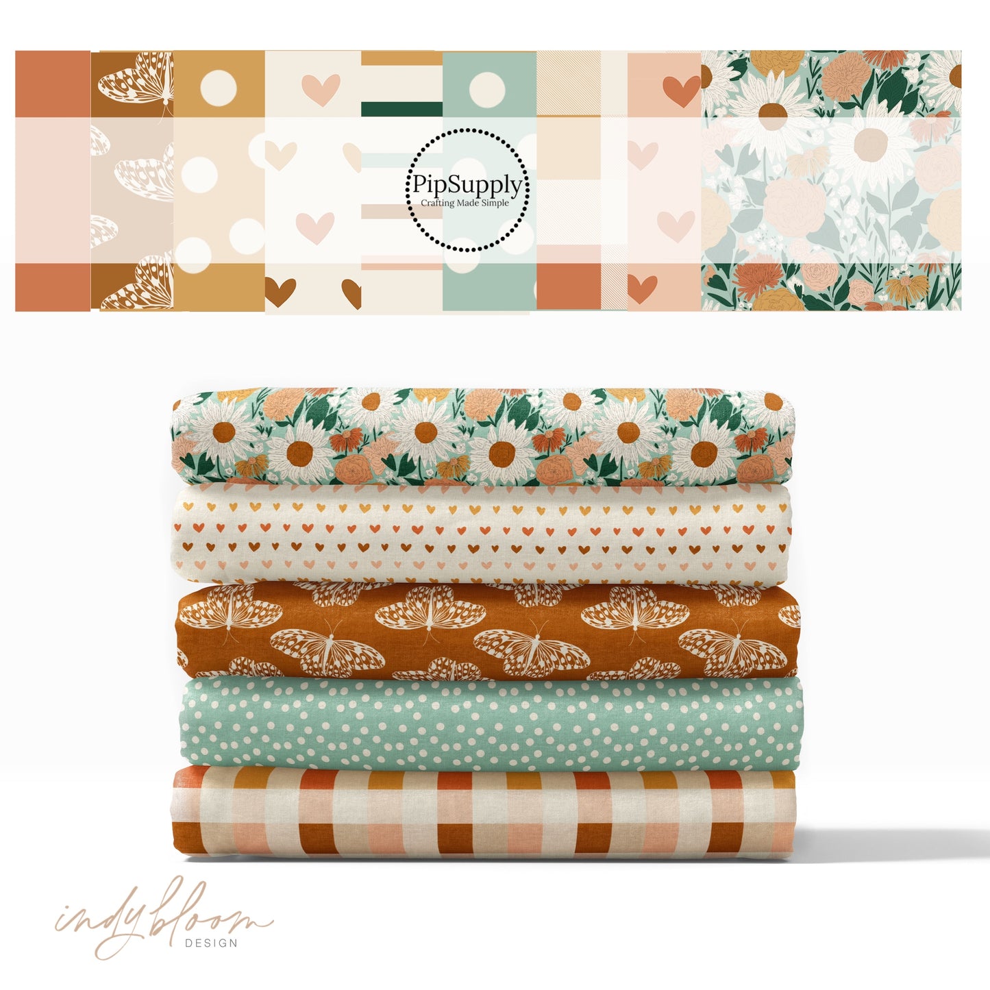 Butterfly Sunflower | Indy Bloom | Fabric
